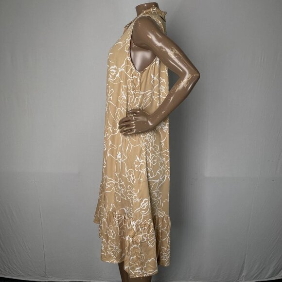 NEW PIETRO BRUNELLI Vittoria Floral Maternity Mini Dress – Neutral Beige – S - Picture 9 of 11